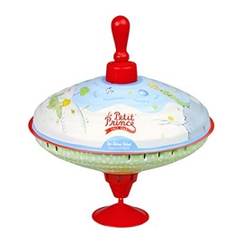 Lena 52248 Der Kleine Prinz Humming Spinning Top Diameter 19 cm, Metal Spinning Top Made of Sheet Metal, Classic Pump Gyro, Tin Spinner with Tip, Toy Spinner for Children from 18 Months, Medium