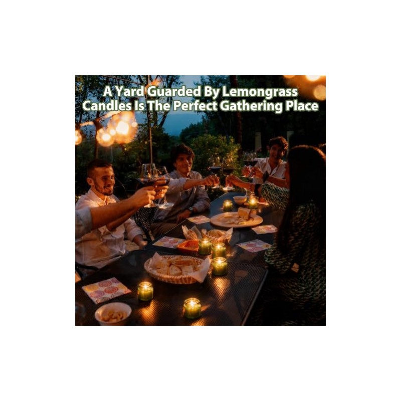 12-Pack Citronella Candles in Reusable Tins for Outdoor Ambiance