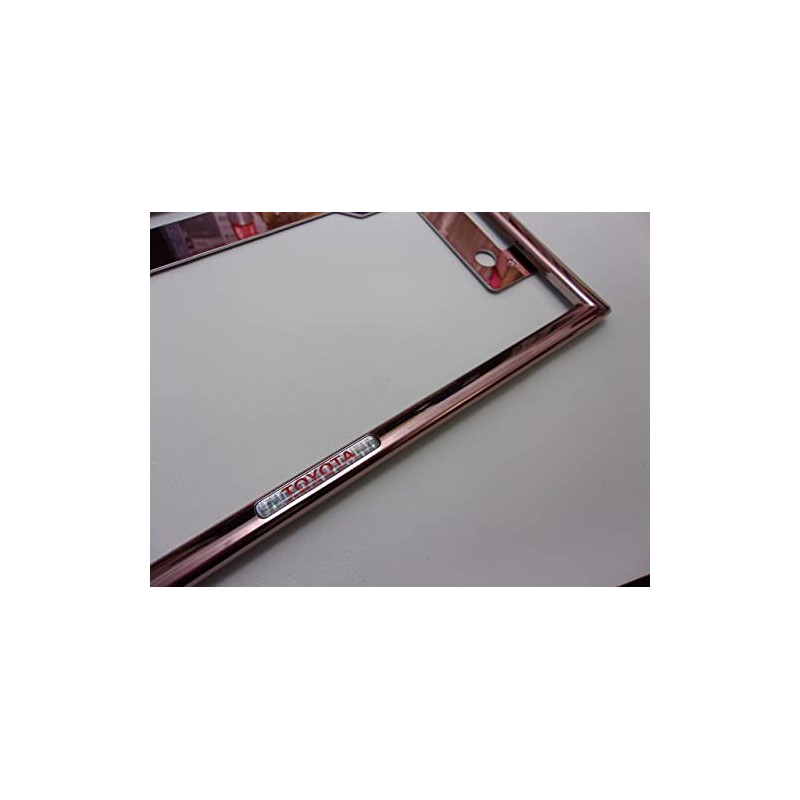 GENUINE Toyota License Plate Frame (Pink Gold Front) akua・isuto・ヴxittu For