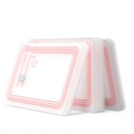 30pcs NFC Cards,NFC Tags,NTAG215 NFC Cards,Transparent NFC Card, Programmable Tags Blank 215 PVC Cards Compatible with TagMo for NFC Enabled Phones（SANPOPO）