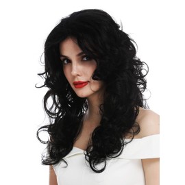 WIG ME UP - TYM-1409-LF-1 Women's Wig Lace Front Long Voluminous Curly Black