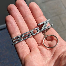 Pro Spec Imports - Real Carbon Fibre keychain for Nissan 350Z, Z33, Fairlady, gift, accessory, Carbon Fibre, One Size