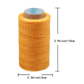 Colorful 284Yards Leather Sewing Waxed Thread-Practical Long Stitching Thread for Leather Craft DIY/Bookbinding/Shoe Repairing/Leather Projects