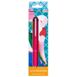 Mitsubishi Pencil MSXE51005FP23 Multifunction Pen Jet Stream 4 & 1 Limited Edition Gift Package 0.5 Fuchsia Pink