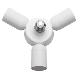 ORALUCE LED Bulb, E26 Base Adapter, 3 Branch Socket, E26 Bulb Socket, Ceiling Lighting, Reinforced Lighting, No Construction Required, Pack of 1