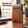 PU Leather Card Holder Wallet for Men – Automatic Pop-Up