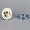 Lamp PORCELAIN THREADED SKIRT SOCKET E-26 WITH 1/8IPS HICKEY NEW