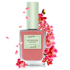 NATURABLOOM Breathable Premium Long Lasting Nail Polish (Burnt Coral) - Vegan & Toxin-Free