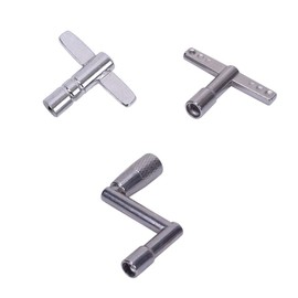 CCeCCe 3 Pack Drum Key Tool Set Continuous Speed Motion Drum Adjustment Tuning Keys T Style Z Style Universal Standard 1/4 inch Socket Square Wrench Turner for Percussion Snare Drum Kit Kids Drums