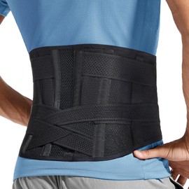 Back Brace for Men Lower Back Pain with 3D Lumbar Pad, for Sciatica, Herniated Disc, Scoliosis, Breathable Back Support Belt for Women Work,...       