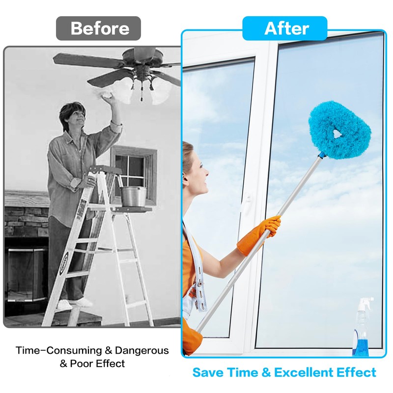 Ceiling Fan Cleaner Duster Reusable Microfiber Ceiling Fan Blade Cleaner