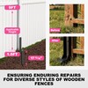 IRONBARBIE Fence Post Repair Kit - Fix Broken/Leaning 4x4/6x6 Wood