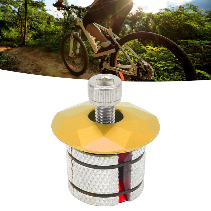 Bike Headset Expander Stem Top Cap Aluminum Alloy Compression Plug
