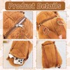 PyrrlicToy Capybara Plüsch Rucksack, Capybara Kinder Rucksack, Capybara Kuscheltier Plüschtier
