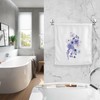 ALAZA Lavender Purple Flower Camellia Hand Towels 100 Percent Cotton