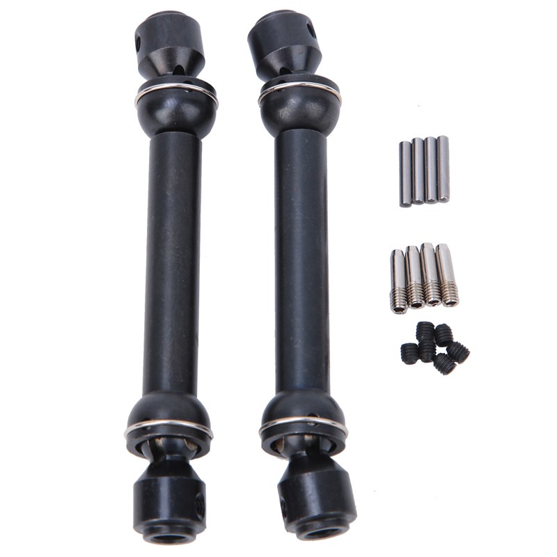 2pcs Telescopic Metal Drive Shaft Fit for SCX10 D90 RC