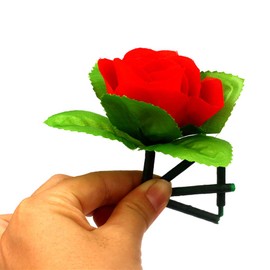 Folding Appearing Rose Flower Magic Tricks Magician Gimmick Illusion Stage Close Up Magic Props,5 Pcs/Lot