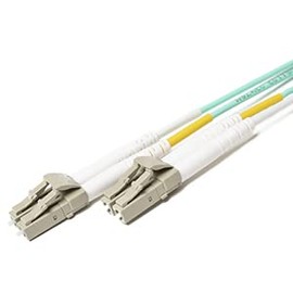 FCD - 0.5M OM3 LC LC Fiber Patch Cable | 10Gb Duplex 50/125 LC to LC Multimode Jumper 0.5 Meter (1.64ft) | 1g 10g 40gdx mm 10gbase sfp+ Aqua ofnr lommf lc-lc