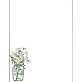 Papelería con membrete Mason Daisies, 8.5 x 11 pulgadas, 80 unidades, compatible con impresoras láser y de inyección de tinta (2020147)