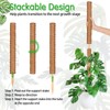 ROADPLUM 102 Inch Moss Pole for Plants Indoor (2*21.7", 2*16.5",
