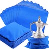 Sanwuta 8 Pcs Zippered Silver Storage Bags Anti Tarnish Silver