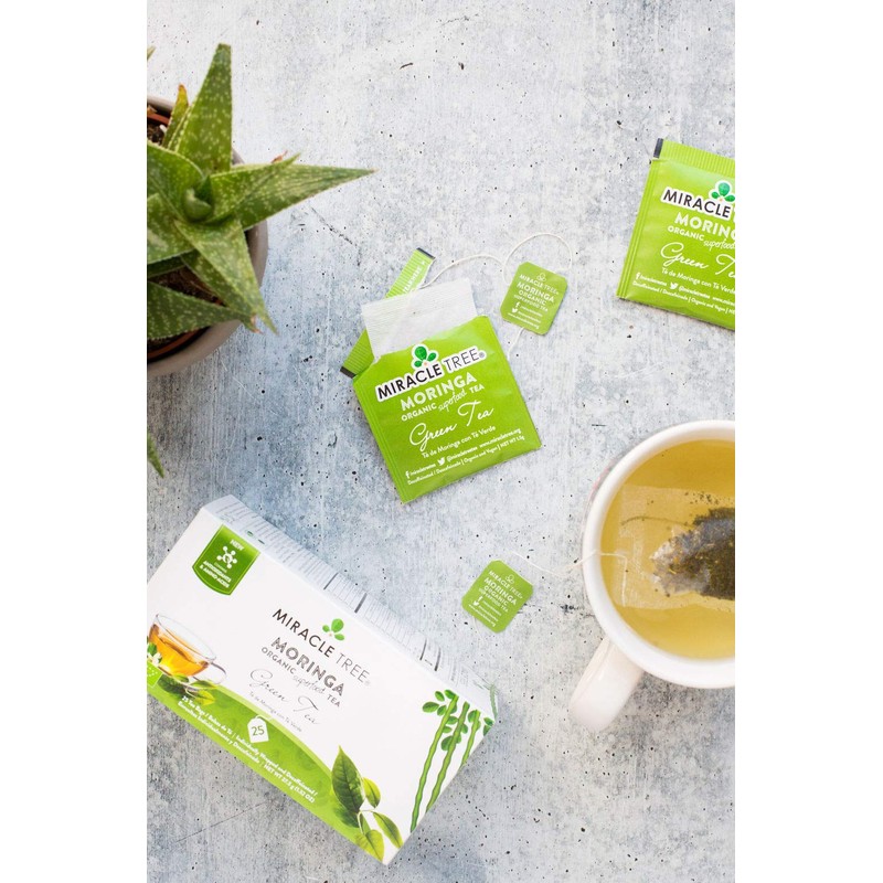 Miracle Tree - Organic Moringa Superfood Tea, 25 Individually Sealed