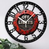 25cm Circular Iron Wall Clock with "Established Since [Year]" Textsheet