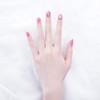 24 Pieces Bride Nail Art False Nails 3D Decoration Pink