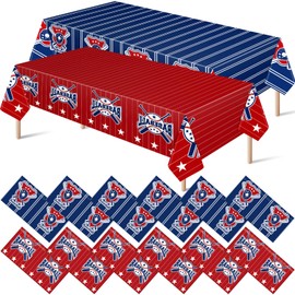 Mixweer Baseball Plastic Tablecloth Baseball Party Disposable Table Cover Baseball Party Supplies Plastic Baseball Theme Table Cover Rectangle Grass Decoration for Stadium 54 x 108 Inch (12 Pcs)