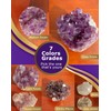 HoHpHq HoHpHq Natural Healing Amethyst Crystal,Polished Flower/Cake Shaped Purple Crystals