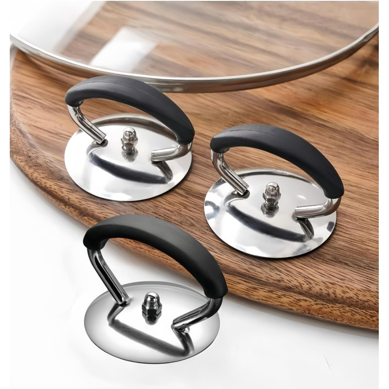 1 Pcs Universal Crock Pot Lid Handle, Stainless Steel Heat