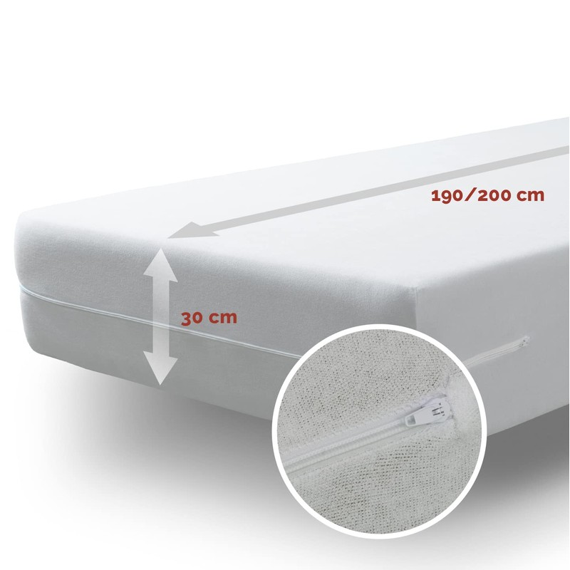 Tural Elasticated Mattress Cover in Silky Soft Microfibre Terry Towelling