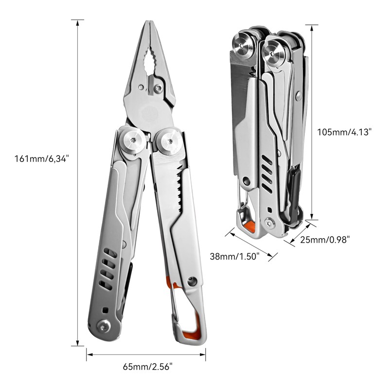 HFS(R) Multi-functional Pliers, Multi-Tool, Pliers, Cutter, Household, Camping, Foldable, Storage