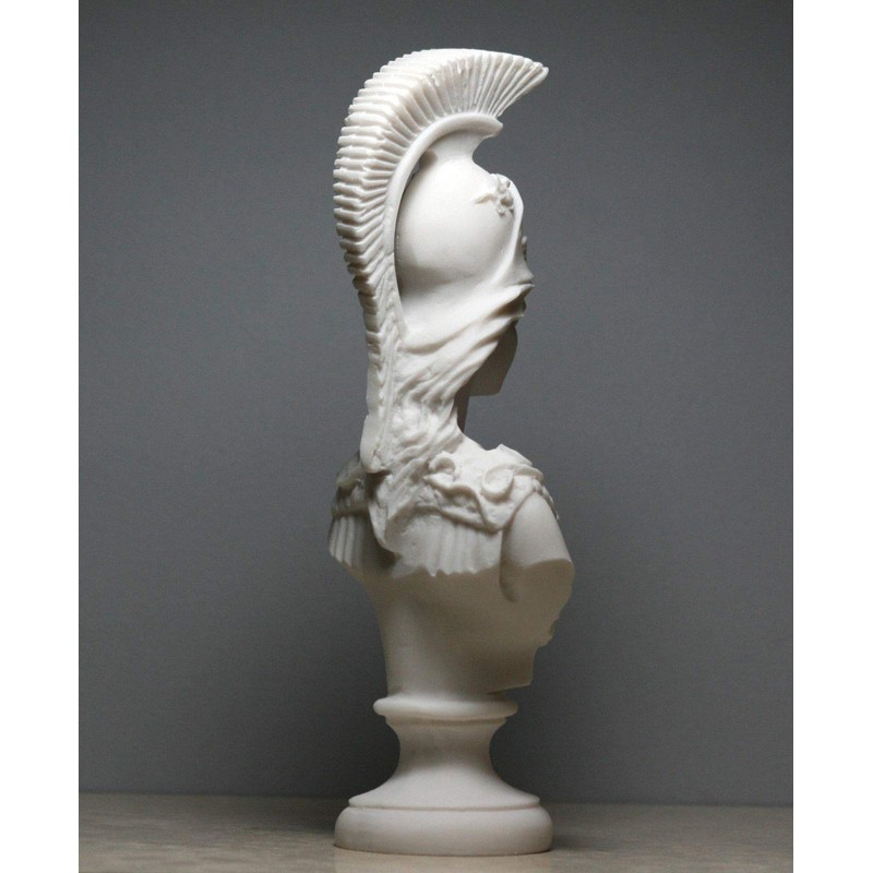 Athena Minerva Bust Greek Roman Goddess Statue Handmade Sculpture Head