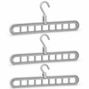 3-Pack 9-Hole Space Saving Clothes Hangers for Closet Organization –