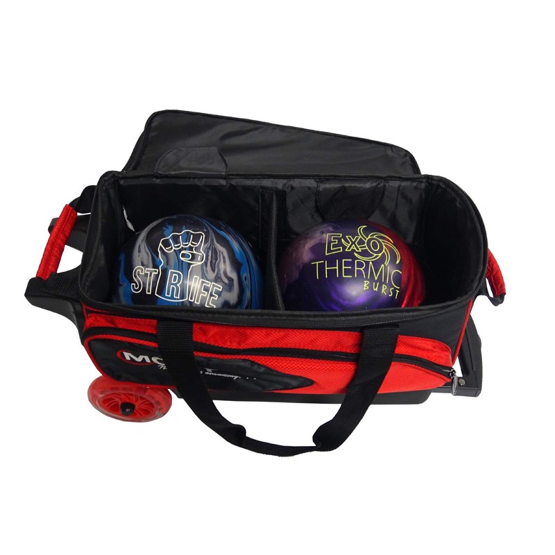 Moxy Blade Premium Double Roller Bowling Bag- Red
