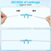 7ft Reusable Oxygen Tubing, Soft, Kink-Resistant, Lightweight Nasal Cannula for