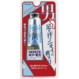 Civic Deonature Men's Toe Smooth Cream, Unscented, 1.1 oz (30 g), Foot Antiperspirant Set of 3