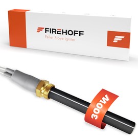 Ceramic Igniter for Pellet Stove - Especially for Nordica ExtraFLAME/SKIA/RAVELLI/DAL ZOTTO - 300 W, 89/94 mm, Diameter 11.5 mm, Thread 3/8 with Connections - PSX 6-240-B