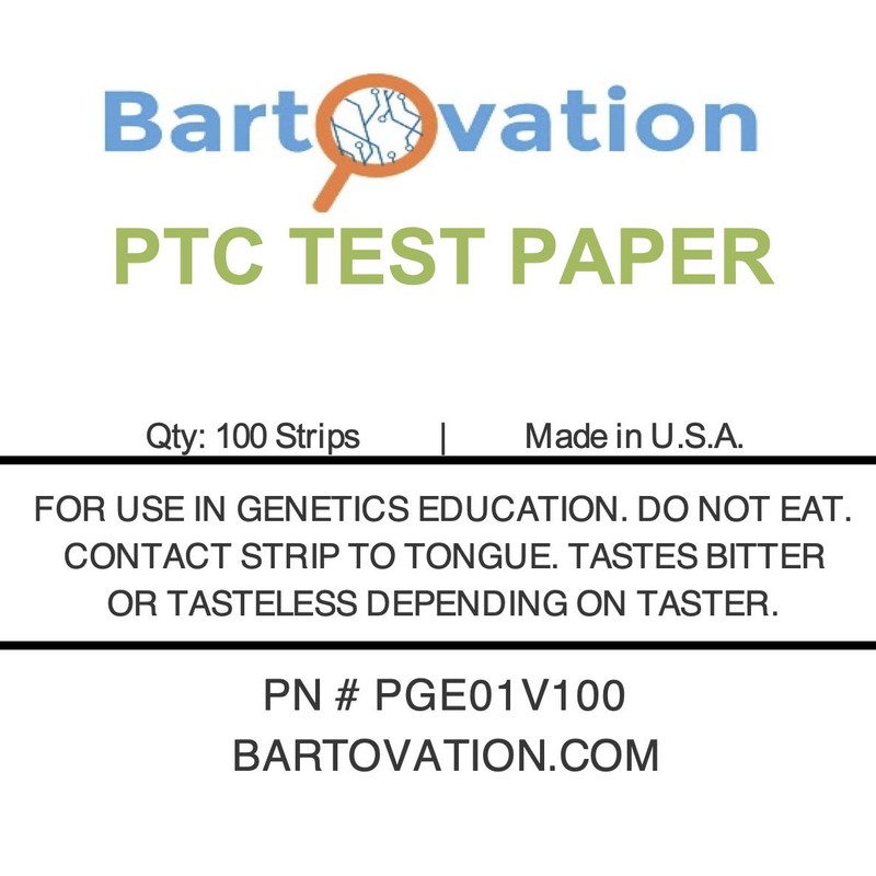 Phenylthiourea (PTC) Test Paper for Genetic Taste Testing [Vial for