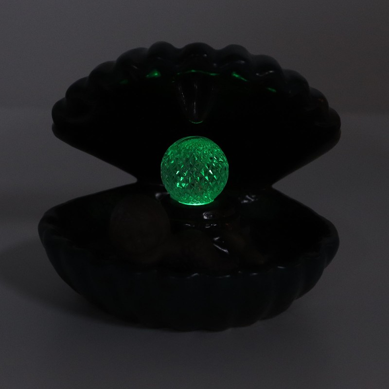Incense Holder European Style Shell Shape LED Lamp Backflow Aromatherapy
