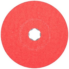 PFERD 40733 Combiclick Fibre Disc, Ceramic Oxide Co-Cool, 5" Diameter, 12200 RPM, 36 Grit (Pack of 25)