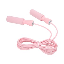 Cuerdas para Saltar de Fitness, Cuerda de N¡§2cleo de Acero de Rodamientos Dobles con Accesorios de Ejercicio de Longitud Ajustable para Hombres, Mujeres Y Ni?os(Rosa) Jumprope Saltar La Cuerda