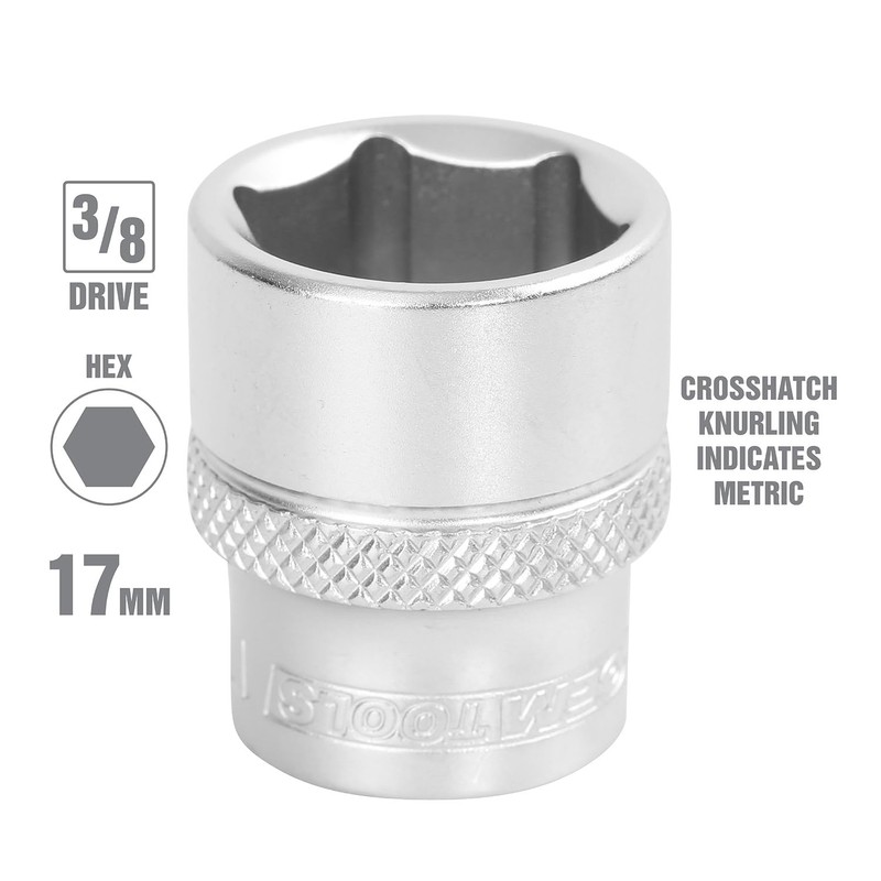 3/8DR SCKT 6PT 17MM