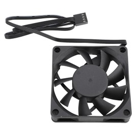 4 Pin PWM Fan, 70mm Computer Case Fan with 7 Blade, 2500RPM, Intelligent Temperature Control, Dual Ball Bearing Cooling Fan for PC Cases