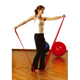 SISSEL Unisex – Erwachsene Fitband 15 cm,25 m,rot mittel, one Size