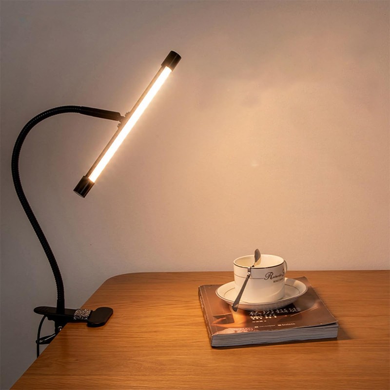 LytLStrox Black Clip-On LED Easel Lamp for Artists,Dimmable with 3