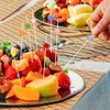 DazzJoy Wooden Cocktail Picks Toothpick (Colourful Star, 12 cm)