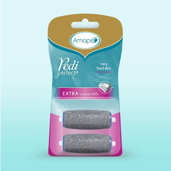 Amope Pedi Perfect Electronic Foot File Refills, Extra Coarse (Pack of 2)
