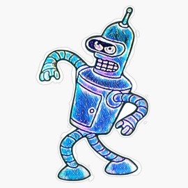 Bender Strut Midnight Edition Sticker Bumper Sticker Vinyl Decal 5"